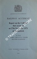 Railway Accident - Report on the Collision that occurred on 27th November 1971 at Sharnbrook in the London Midland Region of British Railways by Department of the Environment